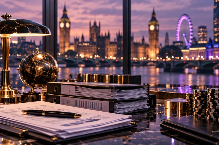 Londoni városkép és munkaügyi dokumentumok